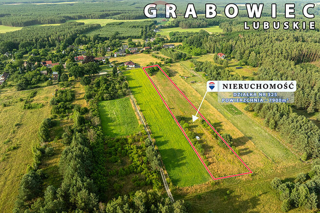 Na sprzedaż działka rolna 7900 m2, pod lasem