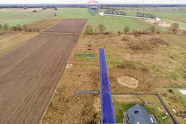 Działka pod zabudowę 1501 m2 - Grabik