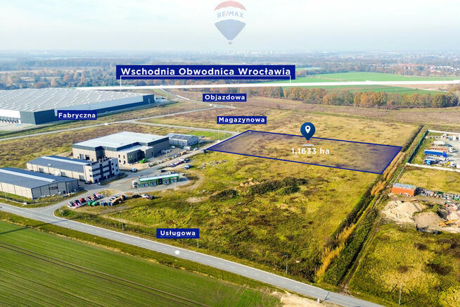 Na sprzedaż działka usługowo-przemysłowa