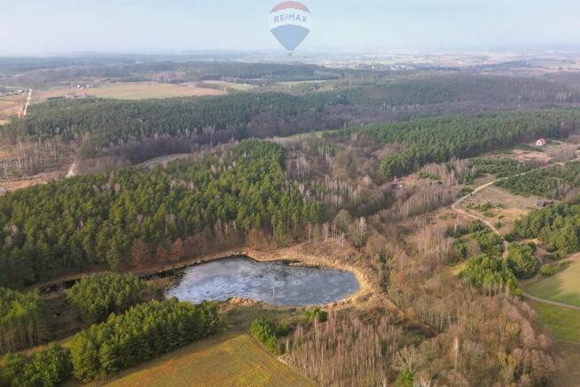 Działka z WZ przy lesie i stawie