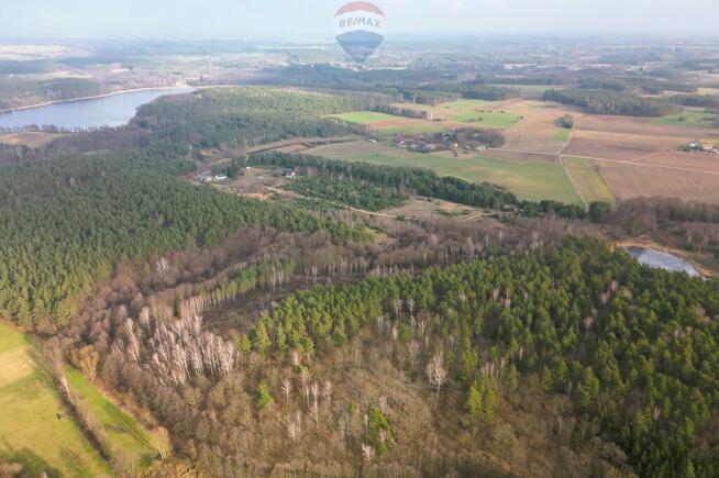 Działka z WZ przy lesie i stawie