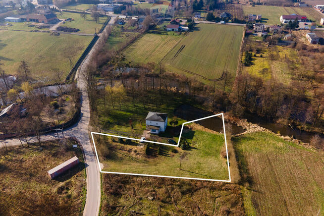 Działka na sprzedaż nad rzeką Mroga - Dmosin Drugi