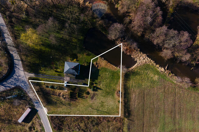 Działka na sprzedaż nad rzeką Mroga - Dmosin Drugi