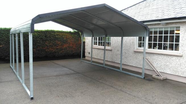 Wiata garażowa 4,8m szer. / 6m dł. / 2,9m wys.