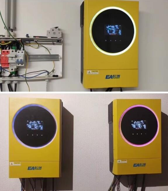 Inwerter Hybrydowy MPPT Dotykowy EA 5600w NOWYCena z Wysyłką