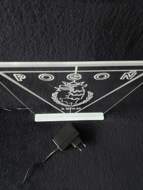 Lampka logo klubu piłkarskiego led