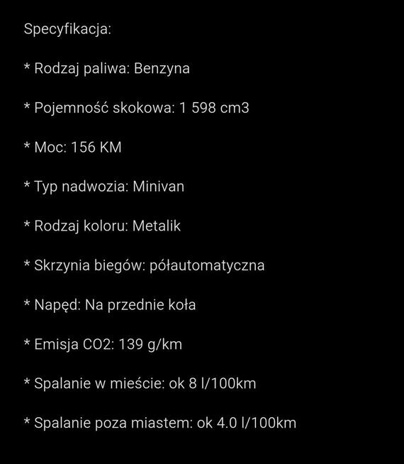 PILNE Citroen C4 Picasso 2015, automat, Benzyna