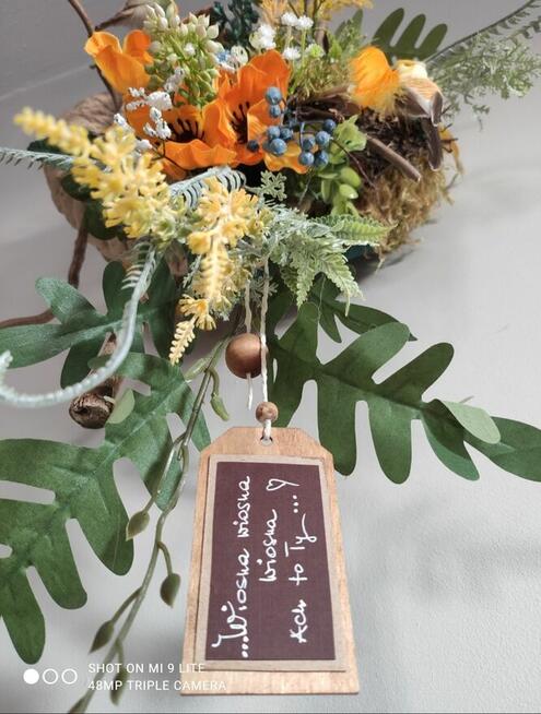 Wianek wiosenny wielkanocny