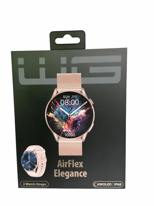 INTELIGENTNY ZEGAREK SMARTWATCH WG AIRFLEX ELEGANCE ZŁOTY