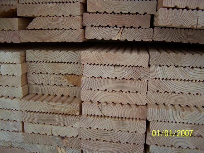 Deska ryflowana modrzewiowa