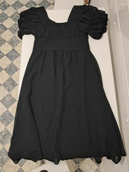 Sukienka wizytowa, czarna, „Vintage Stories”, rozm. 40