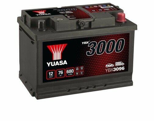 Akumulator YUASA YBX3096 76AH 680A PRAWY+