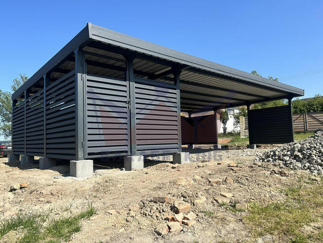 Nowoczesne wiaty samochodowe, carporty, blaszane altany