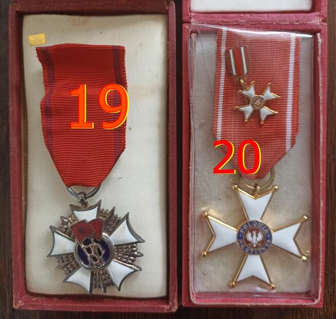 Medal Odznaczenie Order Krzyż Zasługi Legitymacja Etui Prl