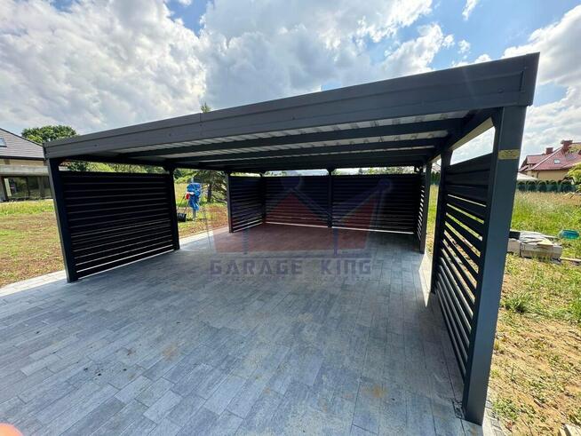 Nowoczesne wiaty samochodowe, carporty, blaszane altany