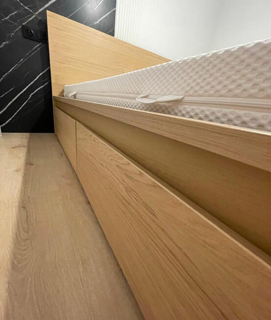 Łóżko Ikea Malm 160x200 + szuflady + listwy Nowe