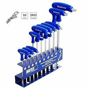 Zestaw kluczy imbusowych, sześciokątny, 10 szt. S&R