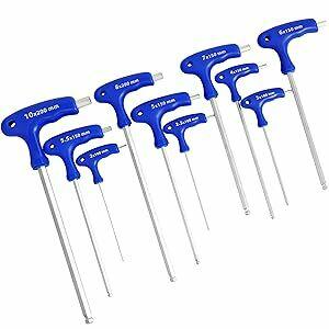 Zestaw kluczy imbusowych, sześciokątny, 10 szt. S&R