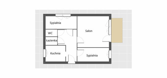 Mieszkanie do remontu | balkon | piwnica