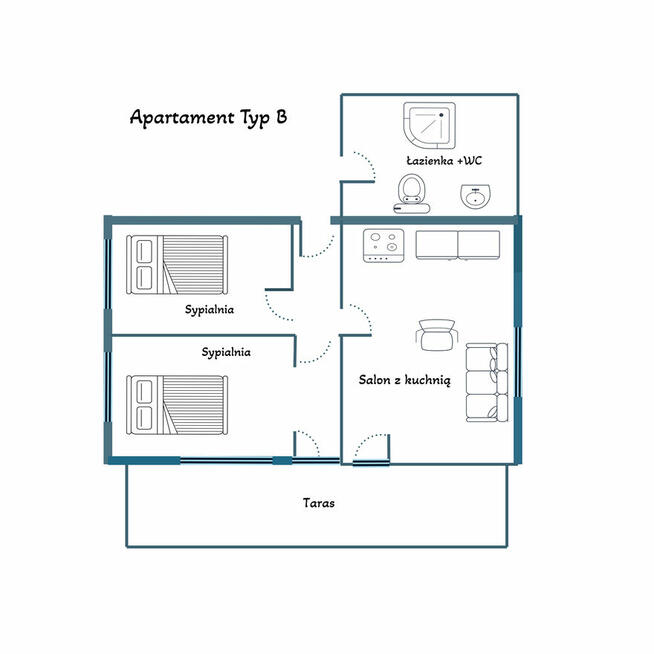 Apartamenty i pokoje na wynajem nad morzem. Owocowe Wzgórze