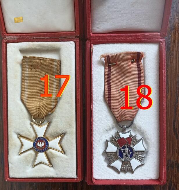Medal Odznaczenie Order Krzyż Zasługi Legitymacja Etui Prl