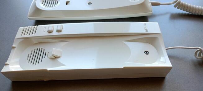 Domofon unifon biały analogowy Wekta TK6 4, 5 lub 6 żyłowy