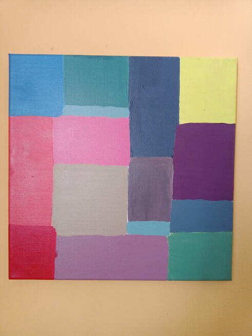 obraz akrylowy na płótnie 40x40 abstrakcja