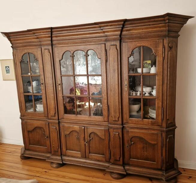 Meble używane z Niemiec dębowe komoda szafa witryna WYPRZEDA