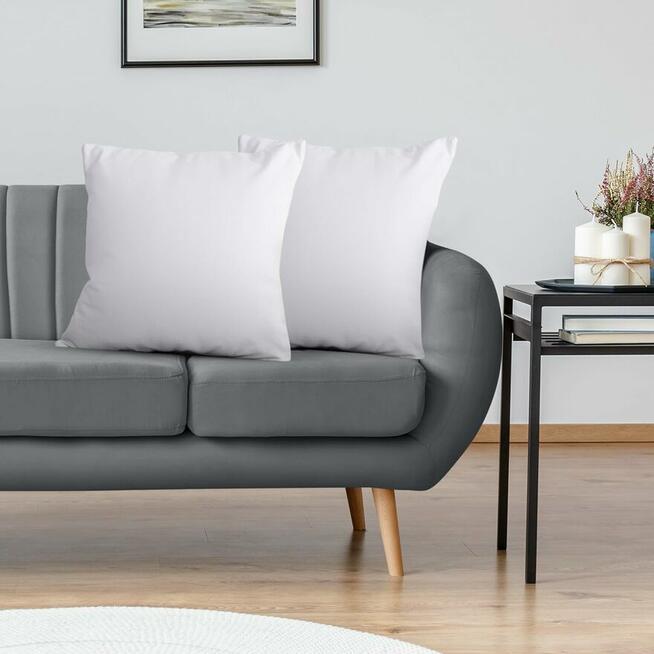 60x60 poszewka na poduszkę biała na zamek nieprzemakalna