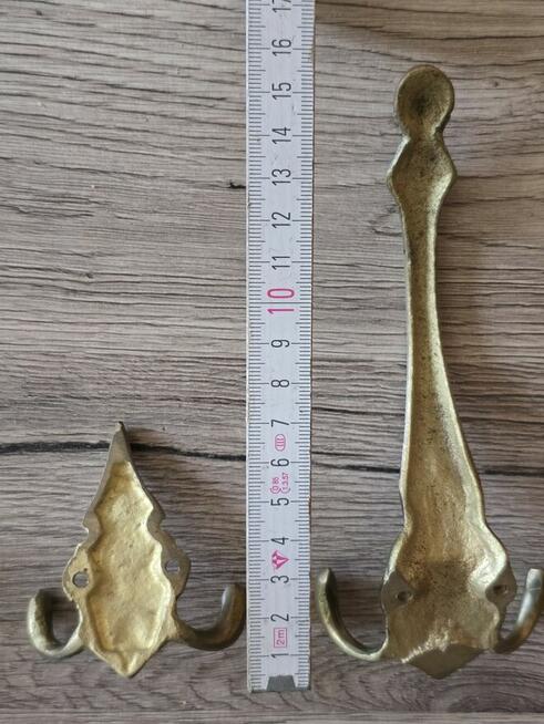 Wieszaki z mosiądzu 2 sztuki.