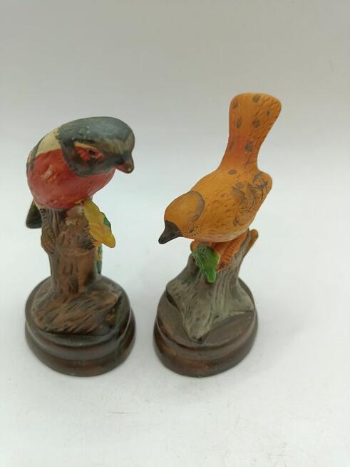 Figurka ceramika biskwitowa ptaków ptaszków