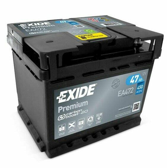 Akumulator 47Ah 450A Exide Premium EA472
