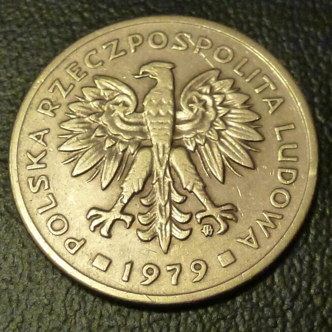 Moneta 2 złote z 1979 r. z obiegu - okres PRL