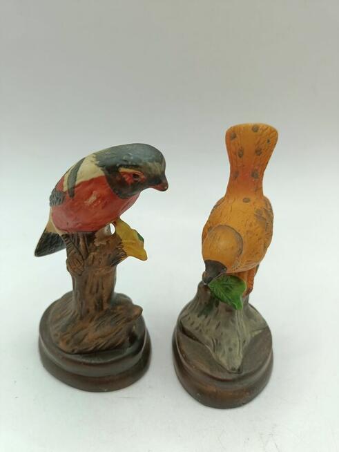 Figurka ceramika biskwitowa ptaków ptaszków