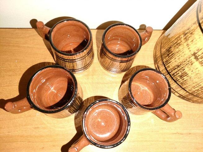 Ceramiczny dzbanek i kubki do grzanego wina - NOWA CENA!!!