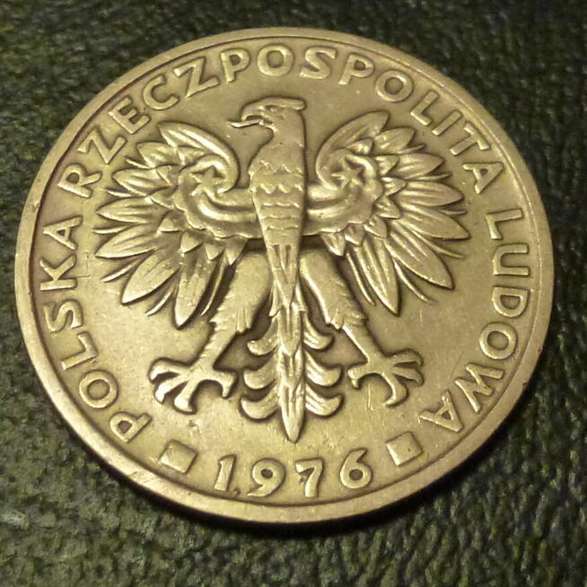Moneta 2 złote 1976 r. okres PRL - moneta z obiegu.