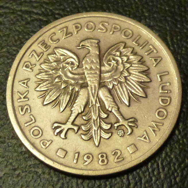 Moneta 2 złote z 1982 r. z obiegu - okres PRL