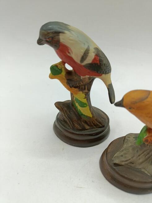 Figurka ceramika biskwitowa ptaków ptaszków