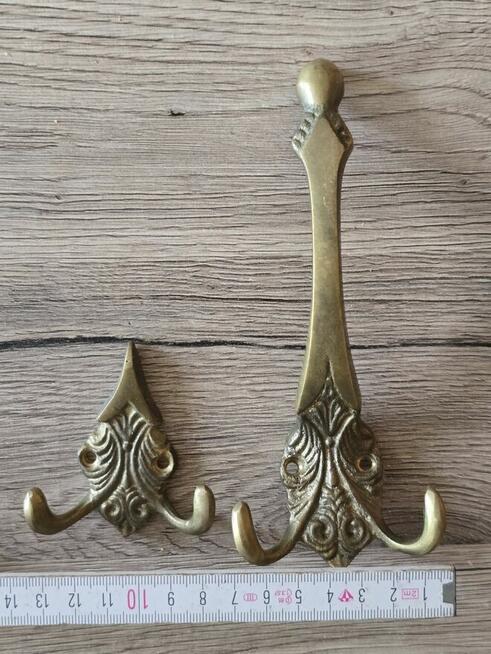 Wieszaki z mosiądzu 2 sztuki.