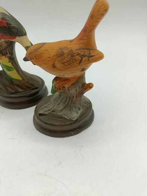 Figurka ceramika biskwitowa ptaków ptaszków