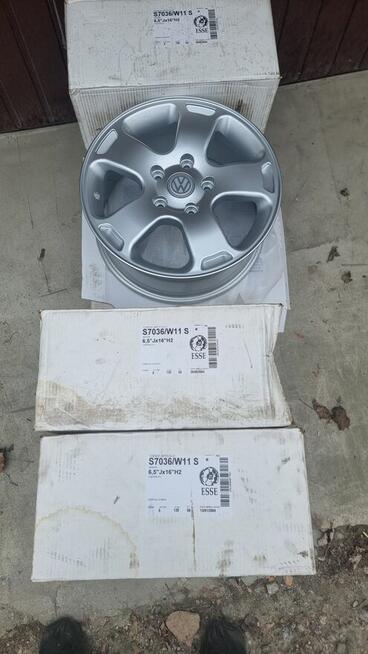 16 Felgi VW T5 T6 Nowe 5x120 16x6,5 et50 komplet wzmacniane