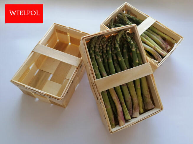 Sprzedaż. Opakowania do szparagów.