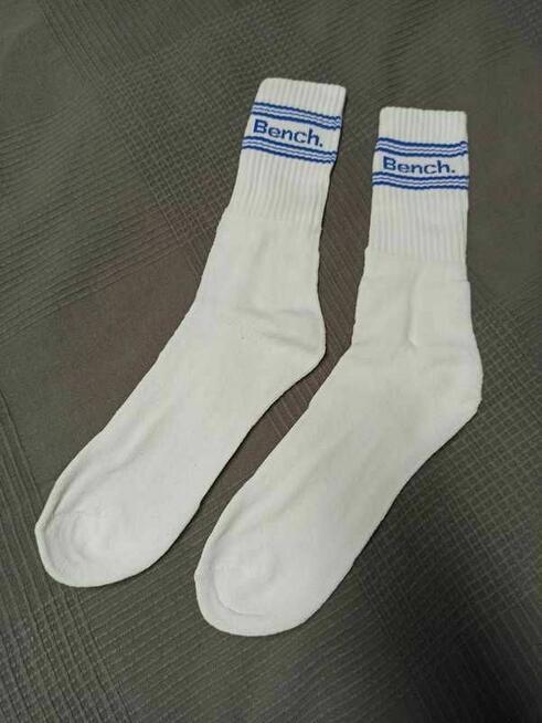 Białe skarpety Bench 39-46 white socks soxy socksy sport