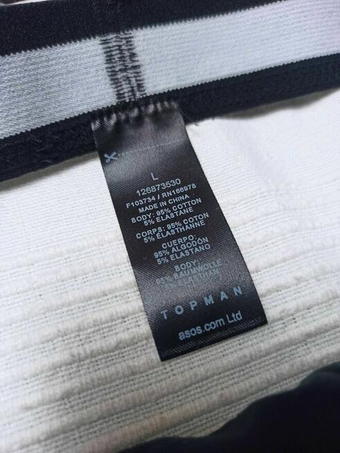 Czarne jockstrapy TOPMAN rozm L jockstrap sport siłownia