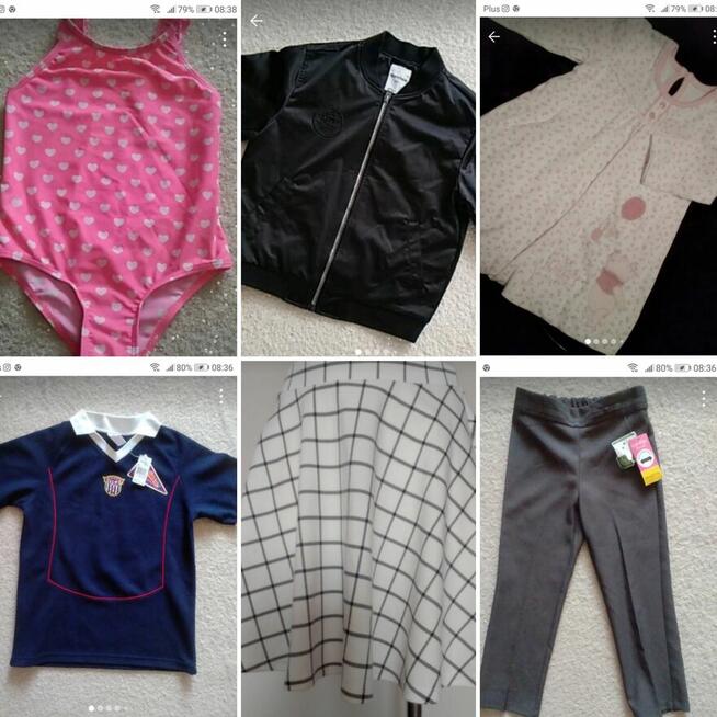 Pakiet odzieży dziecięcej mix rozmiarów 100 szt