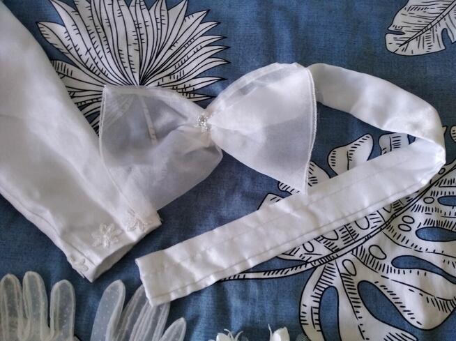 Sukienka komunijna + pasek z kokardą