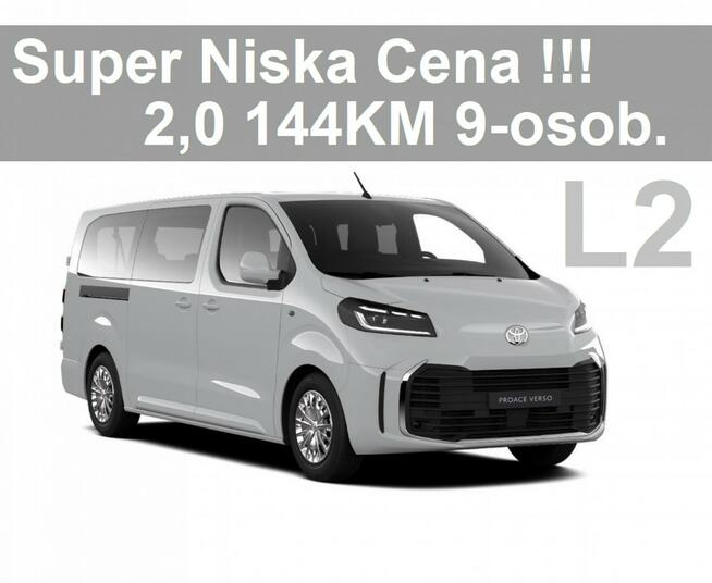 Toyota Proace Verso 2,0 144KM 9-os. Dostępny od ręki Super Niska Cena Czujniki 1839 zł