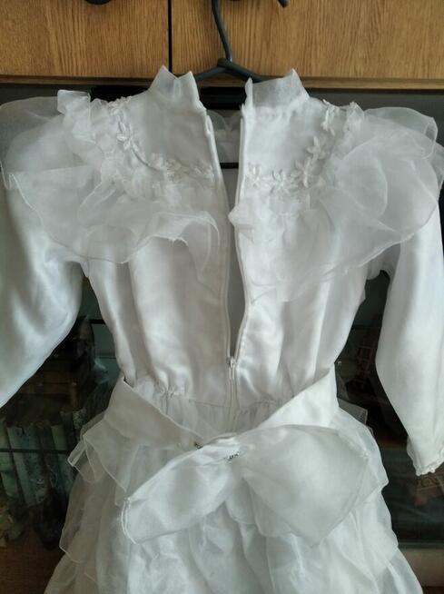 Sukienka komunijna + pasek z kokardą