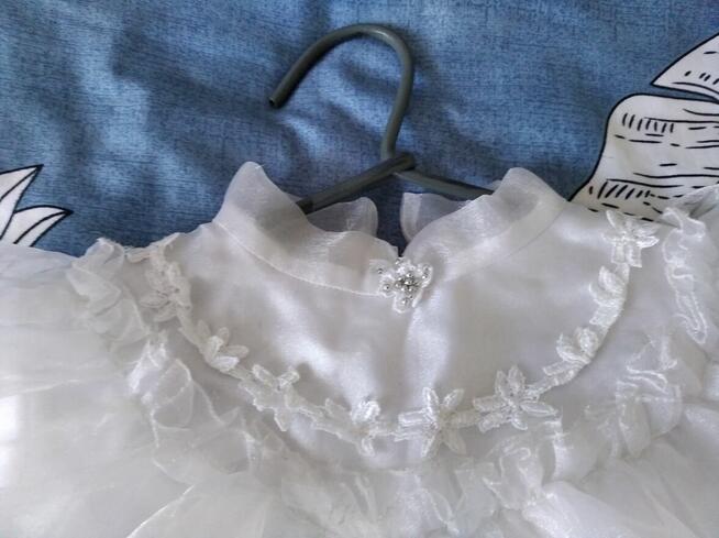 Sukienka komunijna + pasek z kokardą