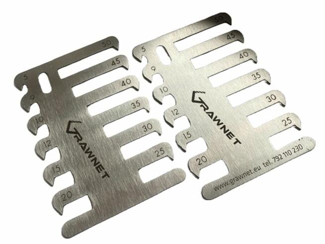 Rysik dekarski szablon traserski do blach z Logo